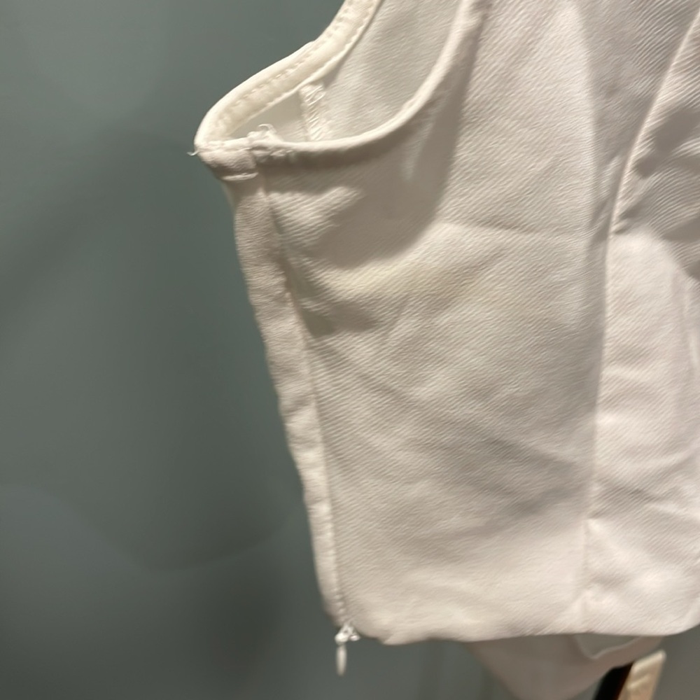 Zara White Structured Tank Top - Picture 4 of 4